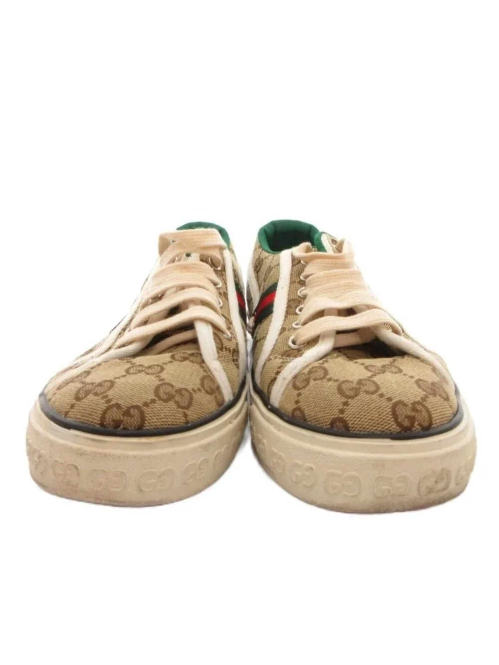 Gucci Sneakers Low Cut Sherry Line GG Canvas Beige